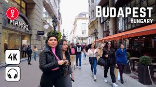 Budapest, Hungary - Urban Elegance: 4K 60fps Walking Experience through Districts and Palace 🇭🇺