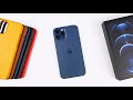 Blue iphone 12 pro max with all apple leather cases