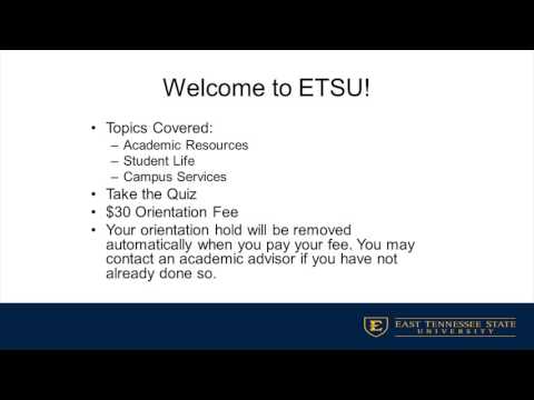 LAUNCH - Welcome to ETSU - Online