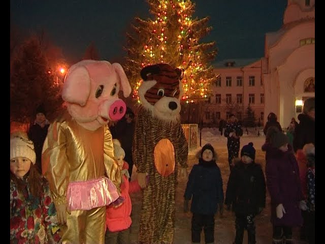 В поселке энергетиков открылся зимний городок!