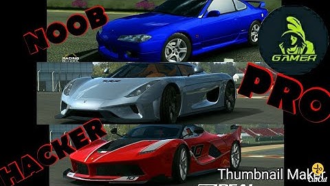 Real racing 3 Noob vs Pro vs Hacker