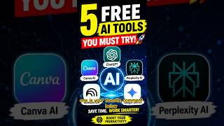 5 FREE AI TOOLSYOU MUST TRY! 🚀 #usa #tech