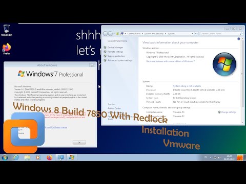 Windows 8 Build 7850 Installation with Redlock - Vmware