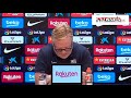 Ronald Koeman canta el menú del dia