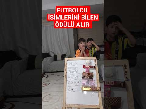 Futbolcu isimlerini bilen ödülü alır #fenerbahçe #galatasaray #galatasaray #messi #ronaldo #mbappe