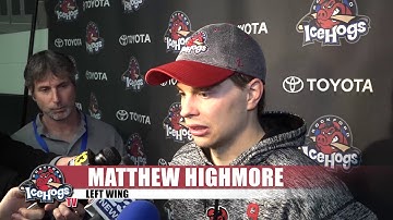 Matthew Highmore Post Game Interview April 22, 2018