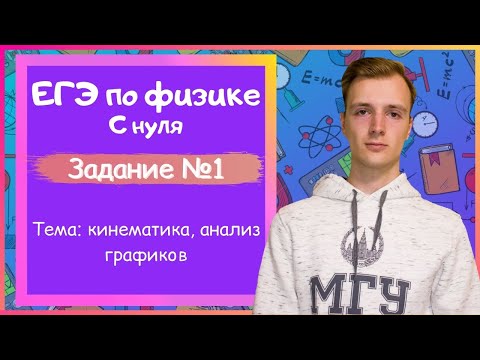 Задание 1 ЕГЭ по физике. Кинематика, анализ графиков.