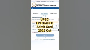 UPSC EPFO Admit Card 2025 Out👆EPFO Admit Card 2025 Kaise Download Kare ?EPFO Admit Card Kaise Nikale