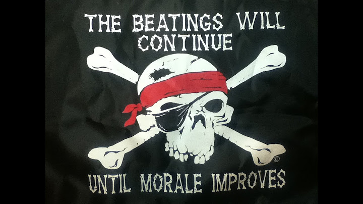 The beatings will continue until morale improves pirates of the caribbean