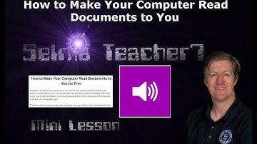 Best Free Text to Speech Apps  Mini lesson on How to Make Your Computer Read Documents to You