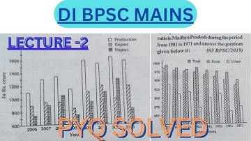 Bar Graph (Data interpretation)for BPSC Mains || BPSC Statistics PYQ Solved ||