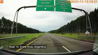 De Cólon a Chajarí (Entre Rios) - Ruta 14 - Argentina - Janeiro/2020