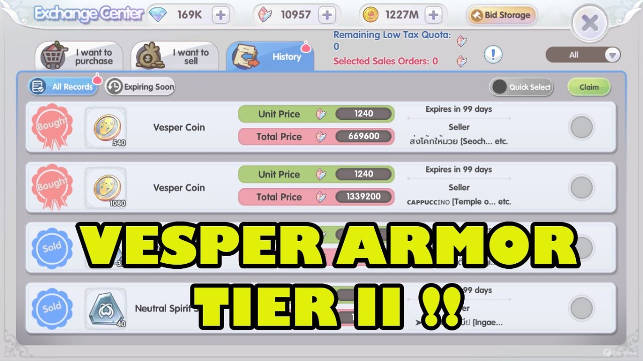 [LIVE] RAGNAROK X - RUNE KNIGHT NAIKIN VESPER ARMOR KE TIER 2 !! IT'S ...