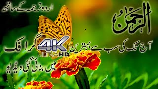 Surah Rahman 4K Graphic With Urdu Translation || Heart Trembling Quran Recitation || سورة الرحمان