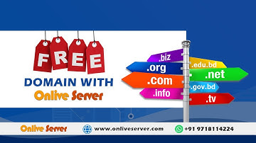 Get free domain from @OnliveServer with one year hosting plan