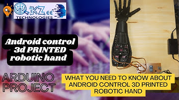 Bluetooth Android Control 3D Printed Robotic Hand using Arduino@qkzeetechnologieselectroni3208