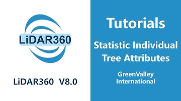 LiDAR360 V8 - Forestry | Statistic Individual Tree Attributes LiDAR Software Tutorial