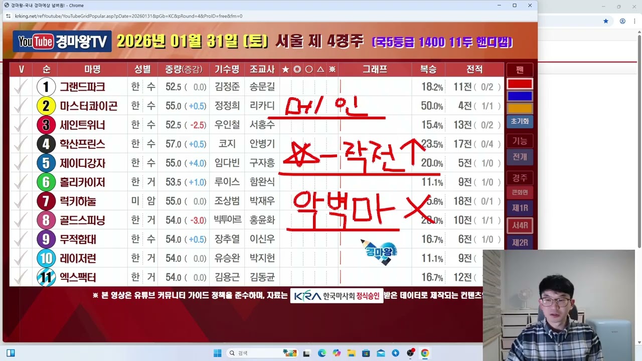 1월 31일 토요일 방송 (월말이지만월초분위기/어렵지않아보입니다/분석과내용그리고전개까지/이기러갑니다)