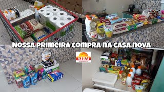 Primeira compra de supermercado na casa nova!