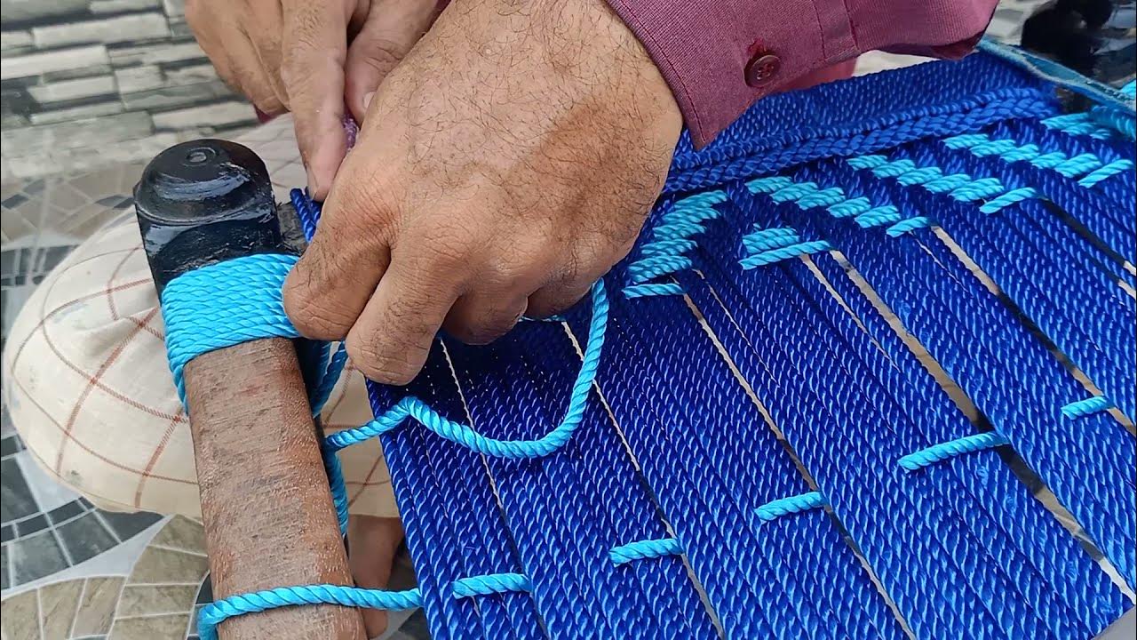 Watch and learn How to weave rope seats / How to weave stool seats
