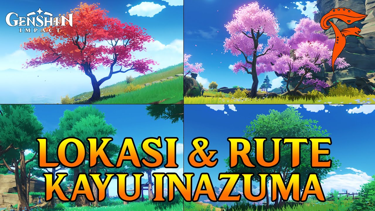 Inazuma Wood Location & Route Genshin Impact Indonesia YouTube