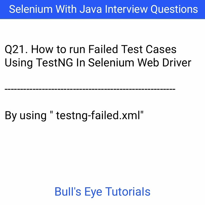 How to run Failed Test Cases in TestNG in Selenium WebDriver | TestNG ...