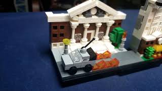 Lego Back to the Future Skyline Builds Itself