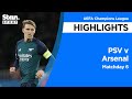 PSV v Arsenal FC Highlights | 2023-24 | UEFA Champions League image