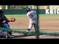 慶應大 福井章吾（1年 大阪桐蔭）の打席 2018年2月24日