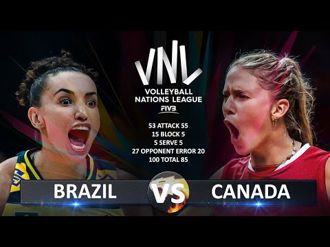 Brazil vs Canada | Women's VNL 2024