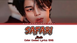 Jimin - 'Safari' |By Serena| Color Coded Lyrics ENG (AI Cover)