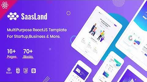 Saasland - MultiPurpose React Template For Startup Business | Themeforest Website Templates and