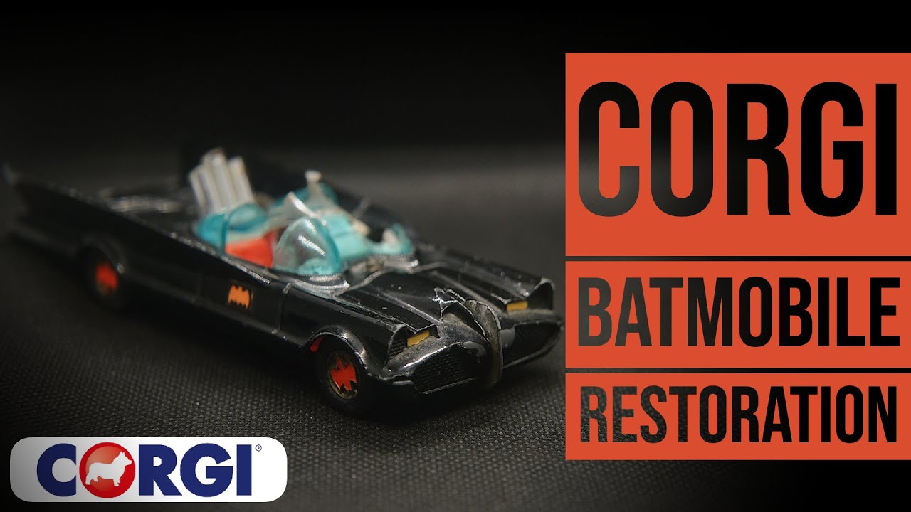 Vintage Corgi 1966 Batman Batmobile Toy Car Restoration 