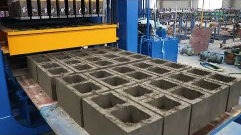 fully automatic hydraulic cement concrete hollow brick block making machine line for business