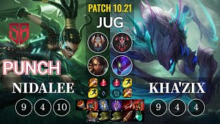 SB Punch Nidalee vs Kha'Zix Jungle - KR Patch 10.21