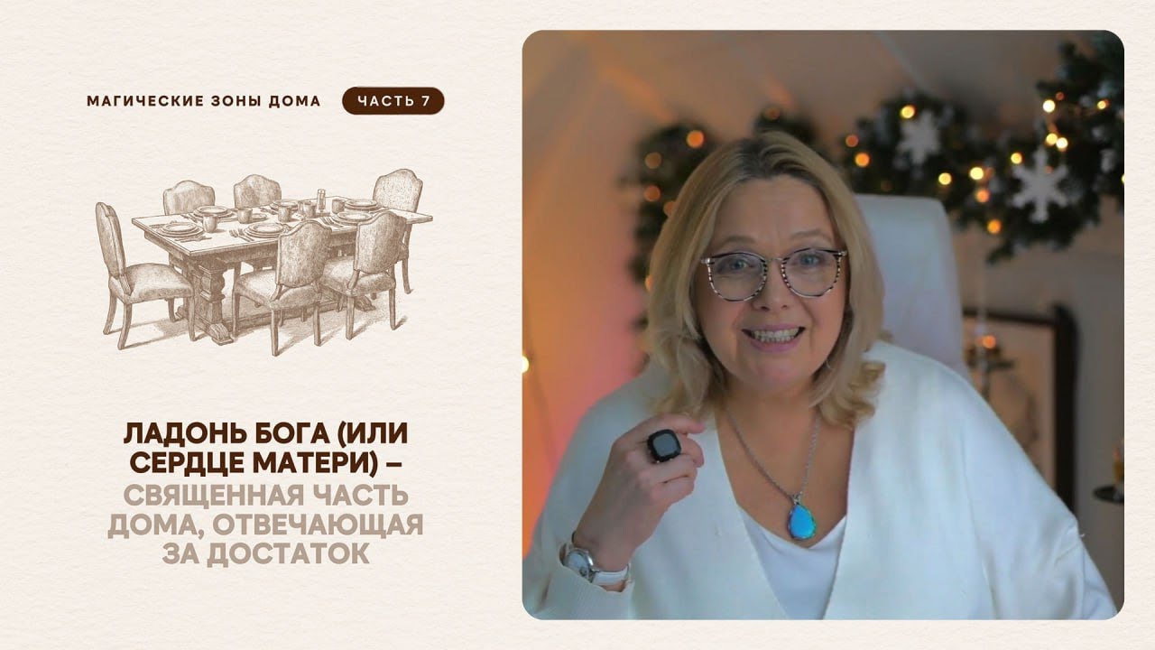 Ладонь Бога (или Сердце Матери) – священная часть дома, отвечающая за достаток
