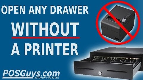 How To Open Any Cash Drawer Without a Printer -POSGuys.com