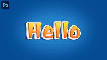 Cartoon Text Effect | 3D Typography | Photoshop Tutorial | Free Project File