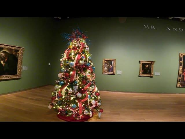 Tupperware tree at the Festival of the Trees , a yearly fundraiser at the  Orlando Museum of Art