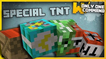 Minecraft - SPECIAL TNT with Only One Command Block (Russian Roulette, Kamikaze TNT & more!)