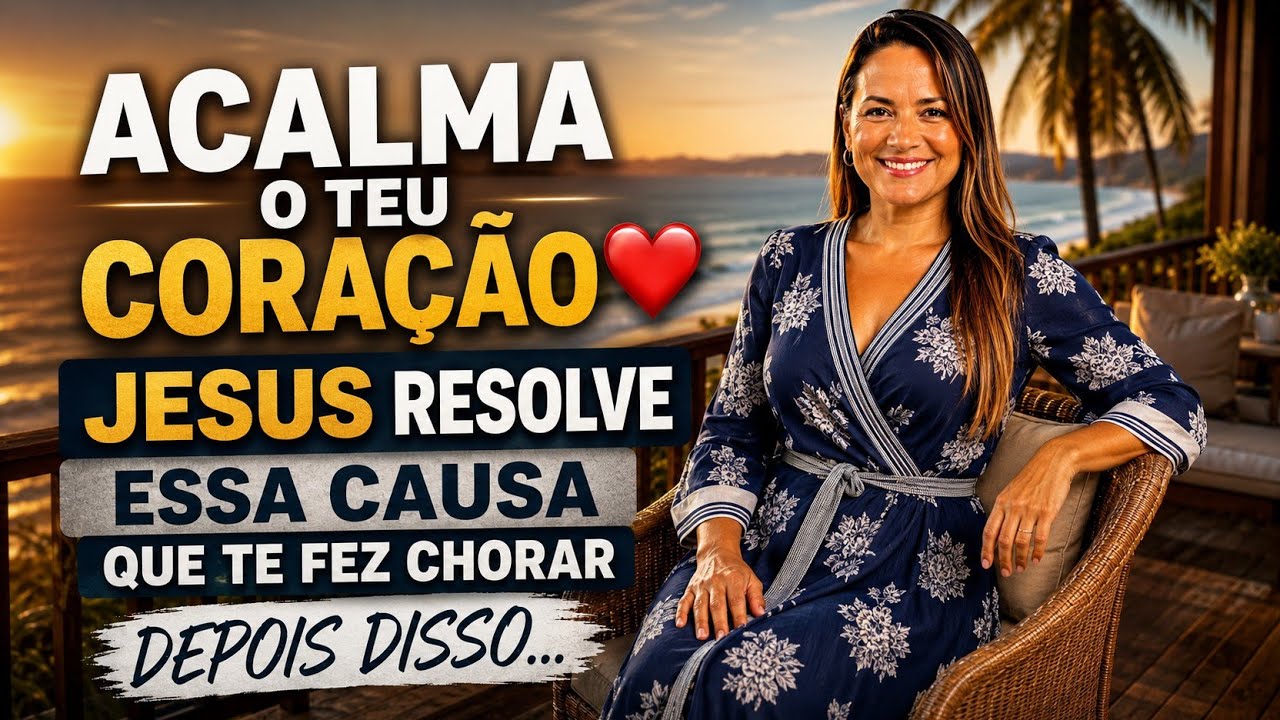 ACALMA O TEU CORAÇÃO ❤️ JESUS RESOLVE ESSA CAUSA QUE TE FEZ CHORAR, DEPOIS DISSO...