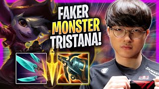 FAKER IS A MONSTER WITH TRISTANA! - T1 Faker Plays Tristana MID vs Leblanc! | Season 2023