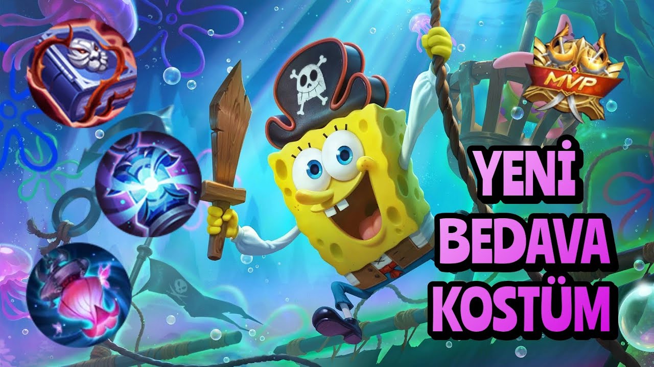 MOBİLE LEGENDS CYCLOPS SUNGERBOB YENİ ÜCRETSİZ KOSTÜM