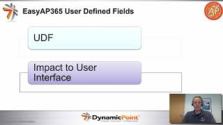 EasyAP365 User Defined Fields | DynamicPoint, Inc.