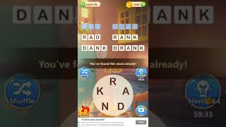 Wordsdom 2  Level 76 77 78 79 80 screenshot 3