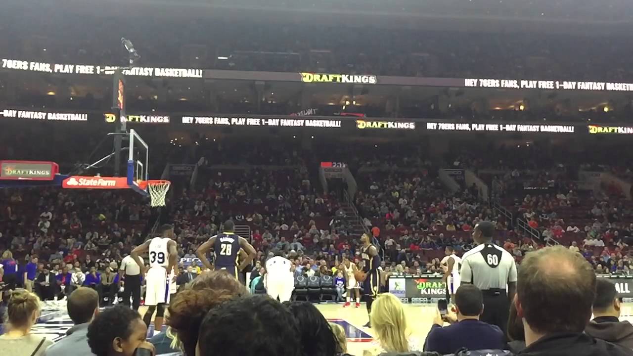 Paul George slow motion free throw