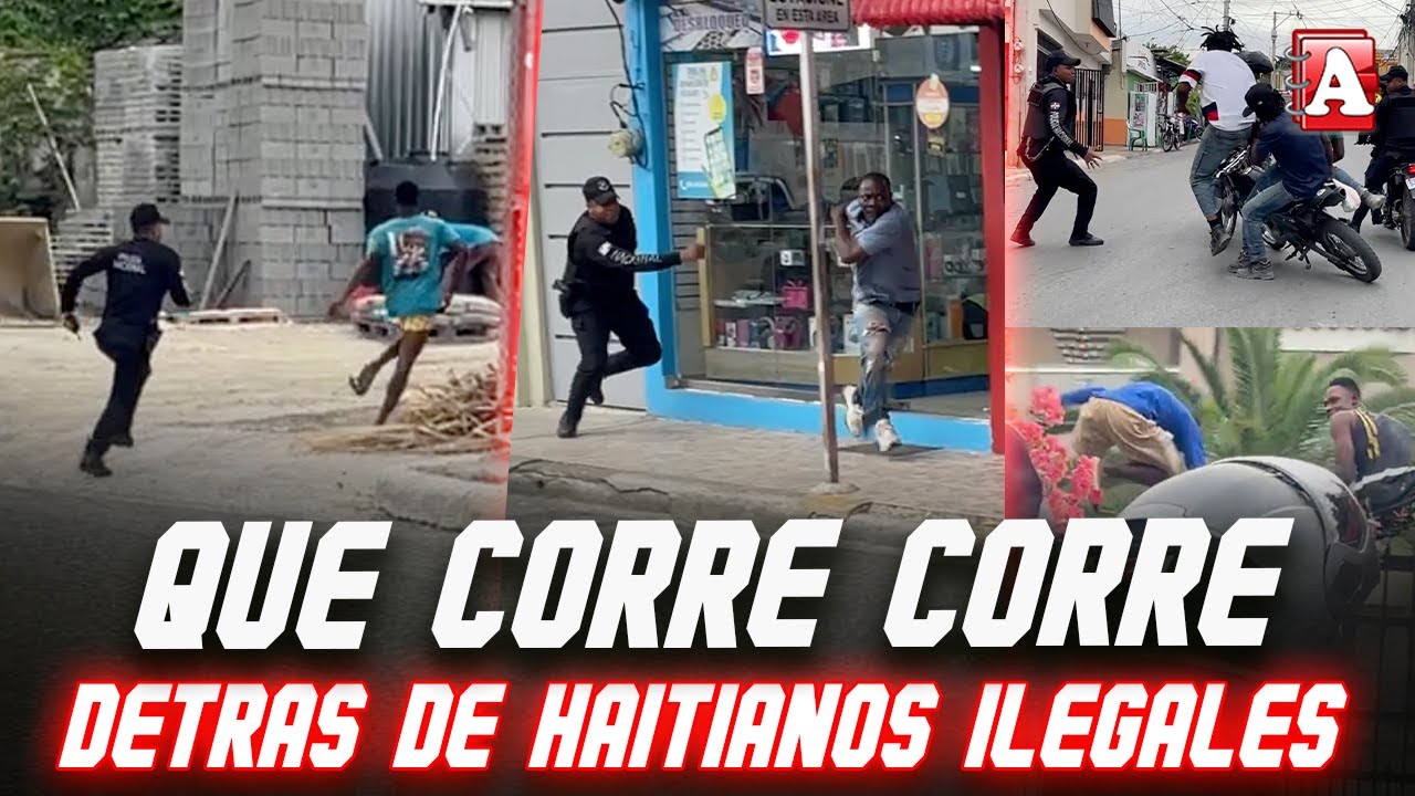 UN SOLO CORRE CORRE EN OPERATIVO BUSCANDO HAITIANOS ILEGALES EN SFM