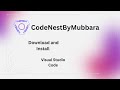How to Download and Install Visual Studio Code | Urdu | CodeNestByMubbara