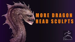 Dragon Head Sculpts for Creature Design