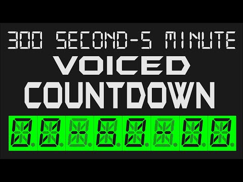 5  Minute  Timer - 300 Seconds Countdown Voiced